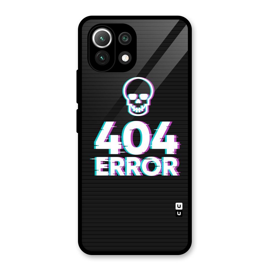 Error 404 Skull Glass Back Case for Mi 11 Lite NE 5G
