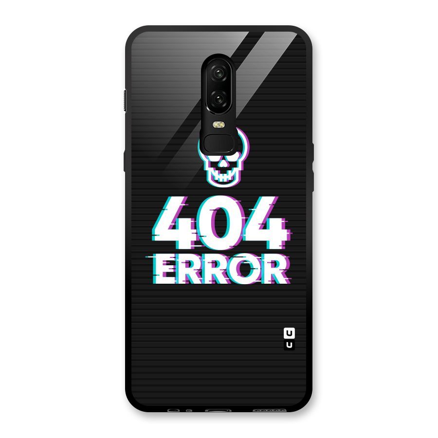 Error 404 Skull Glass Back Case for OnePlus 6
