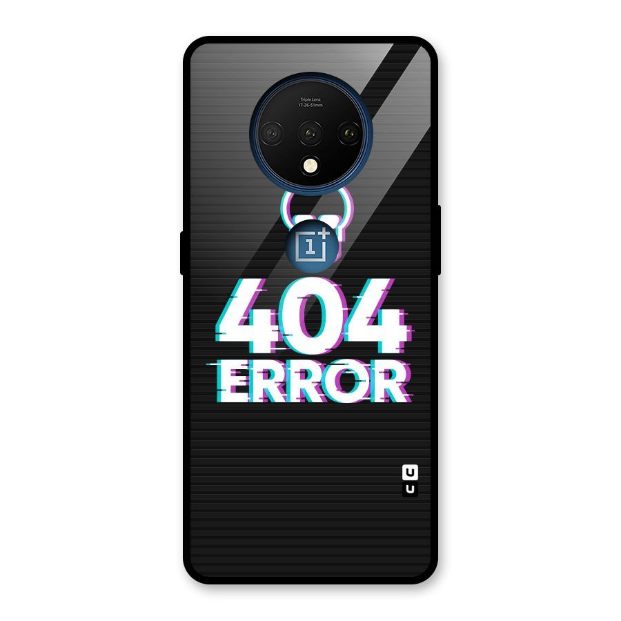 Error 404 Skull Glass Back Case for OnePlus 7T