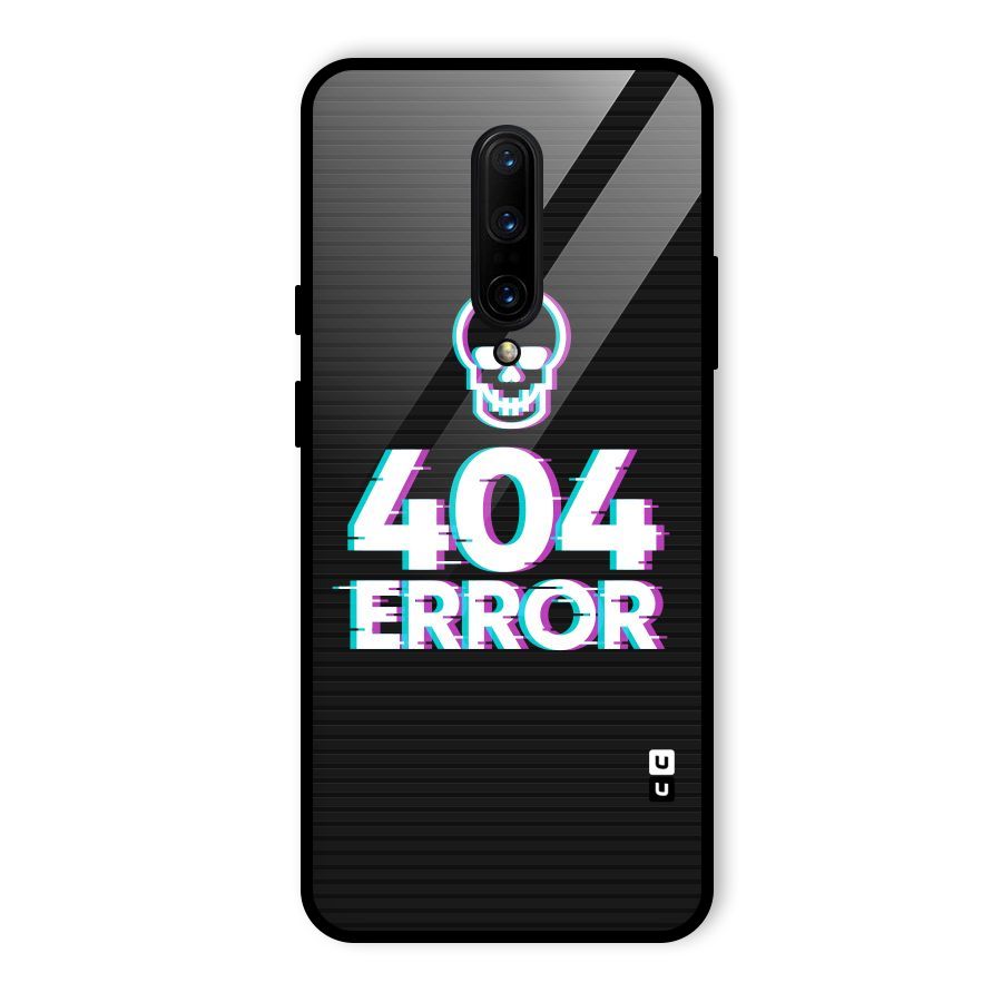 Error 404 Skull Glass Back Case for OnePlus 7 Pro