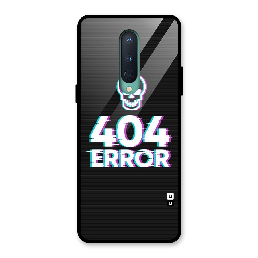 Error 404 Skull Glass Back Case for OnePlus 8