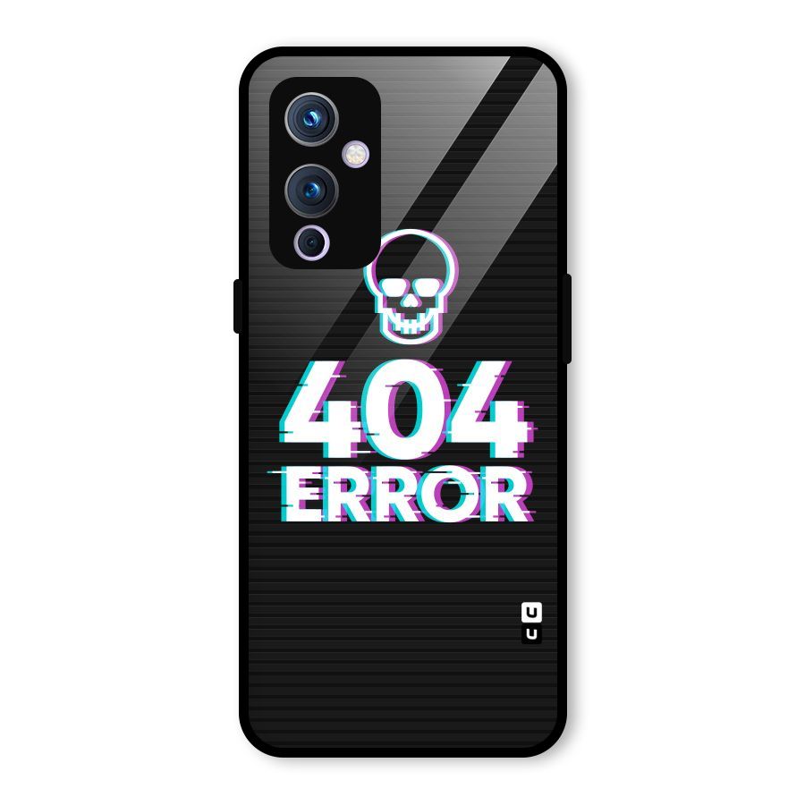 Error 404 Skull Glass Back Case for OnePlus 9