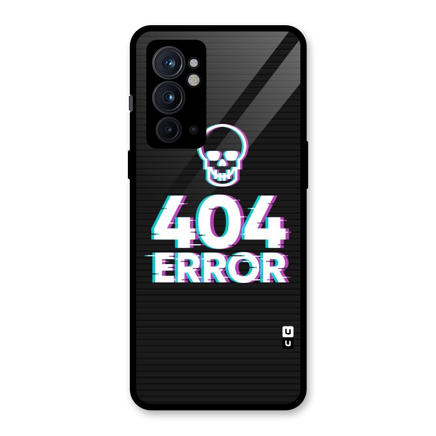 Error 404 Skull Glass Back Case for OnePlus 9RT 5G