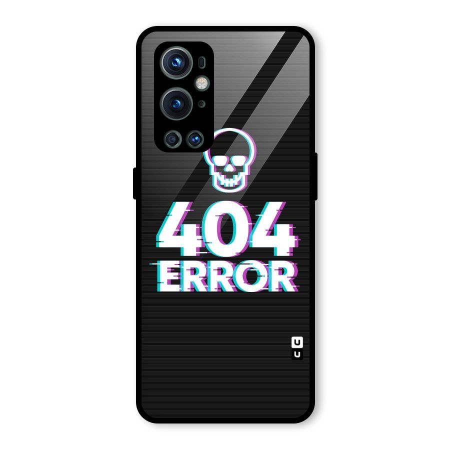 Error 404 Skull Glass Back Case for OnePlus 9 Pro