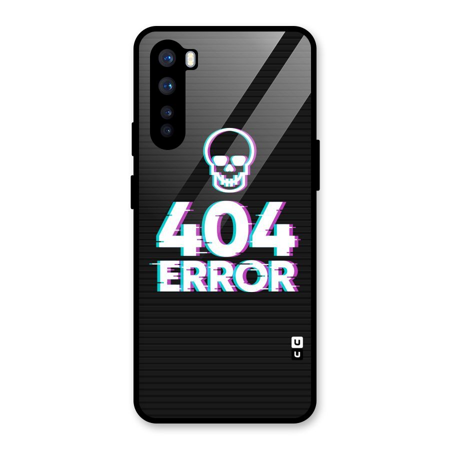 Error 404 Skull Glass Back Case for OnePlus Nord