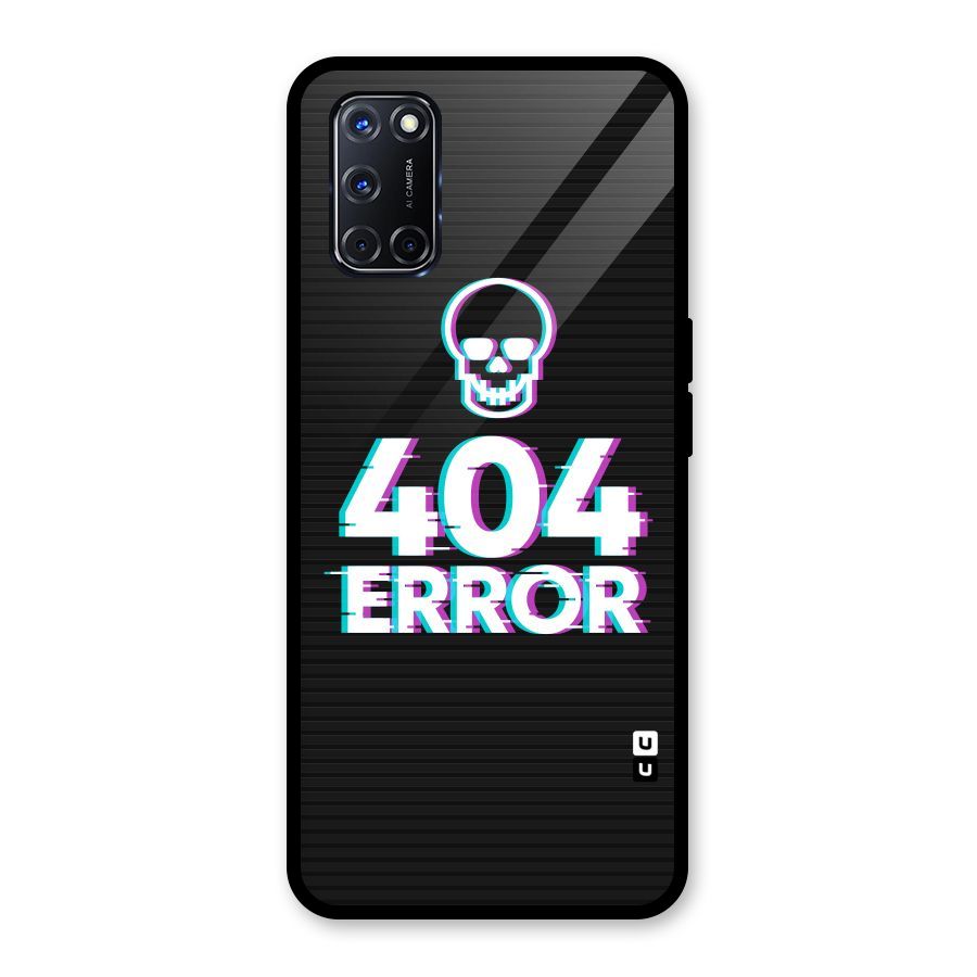 Error 404 Skull Glass Back Case for Oppo A52