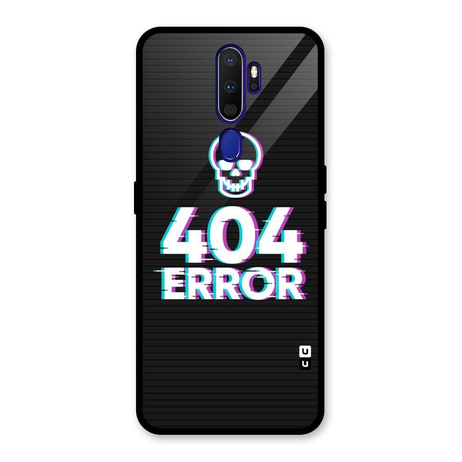 Error 404 Skull Glass Back Case for Oppo A9 (2020)