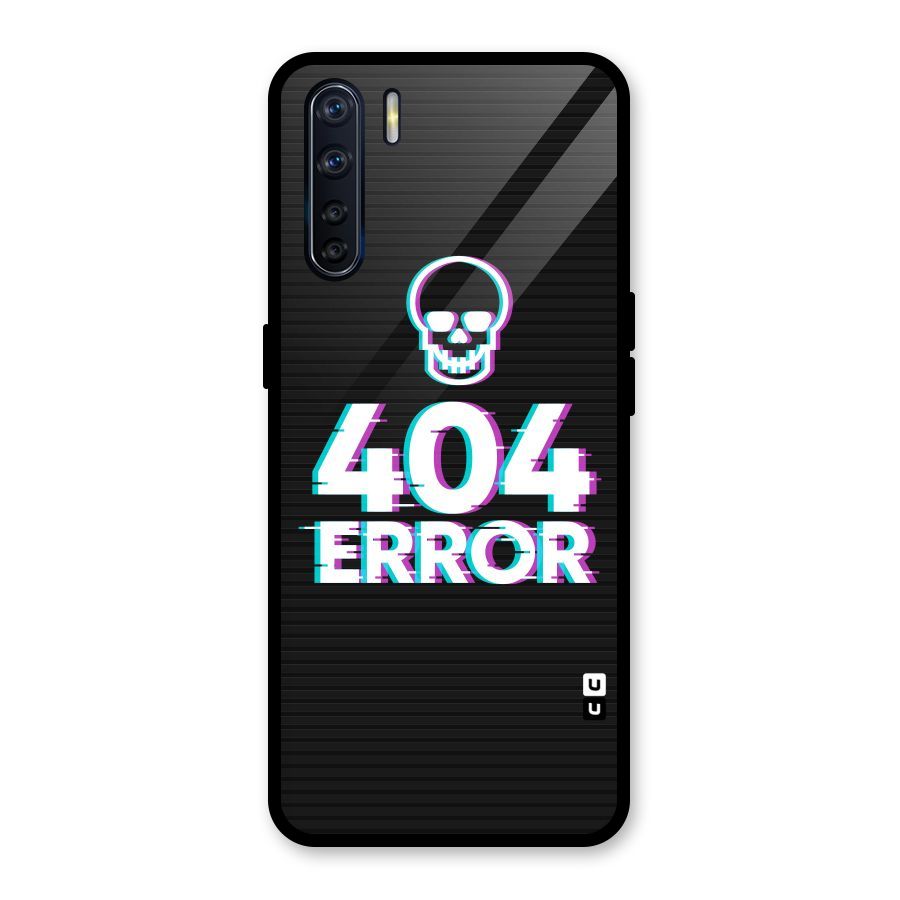 Error 404 Skull Glass Back Case for Oppo F15