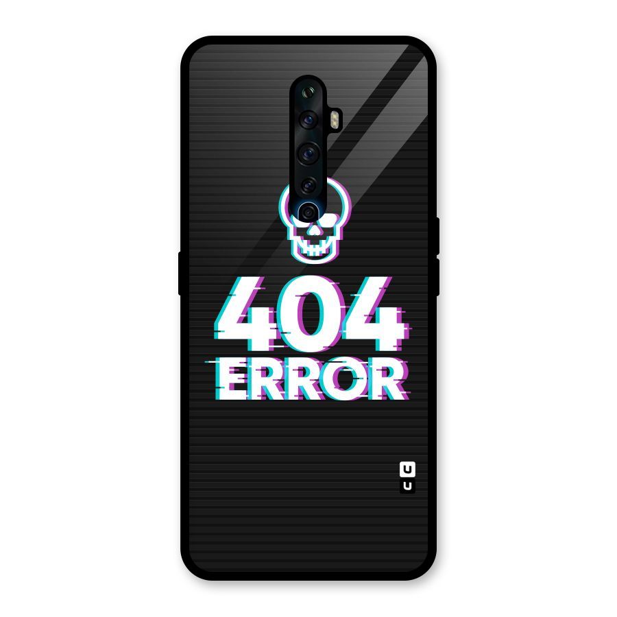 Error 404 Skull Glass Back Case for Oppo Reno2 Z