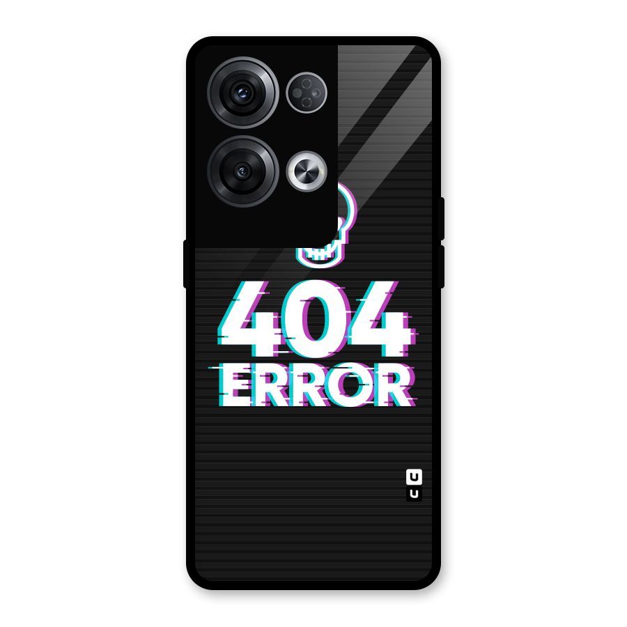 Error 404 Skull Glass Back Case for Oppo Reno8 Pro 5G