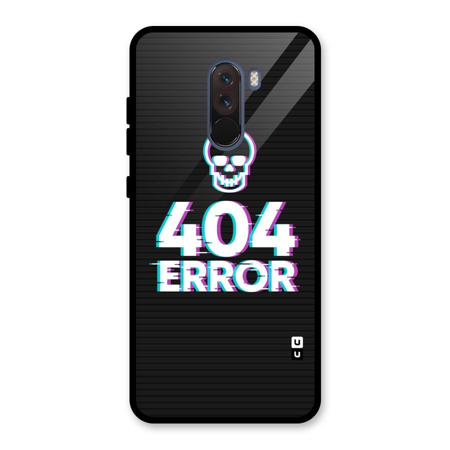 Error 404 Skull Glass Back Case for Poco F1