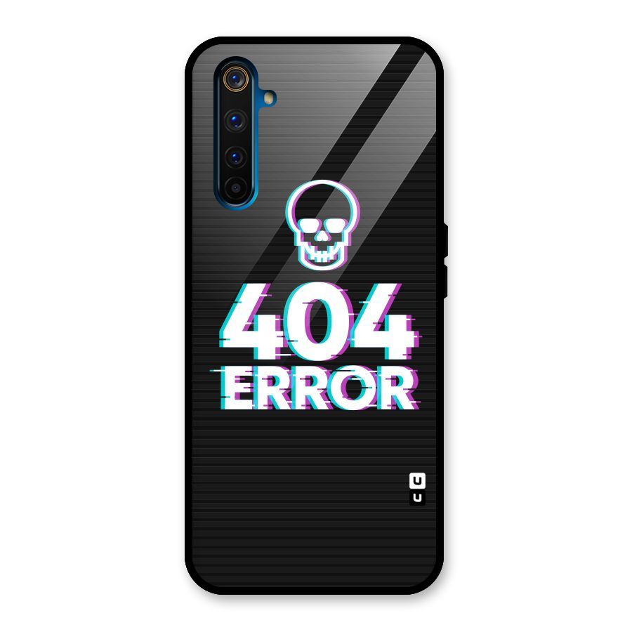 Error 404 Skull Glass Back Case for Realme 6 Pro