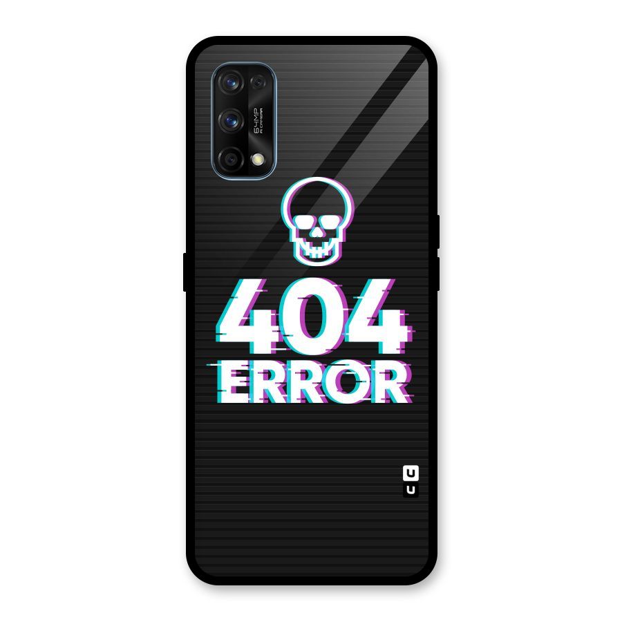 Error 404 Skull Glass Back Case for Realme 7 Pro