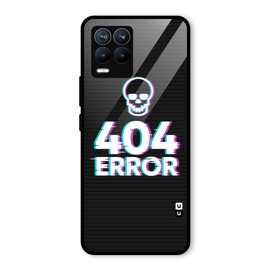 Error 404 Skull Glass Back Case for Realme 8 Pro