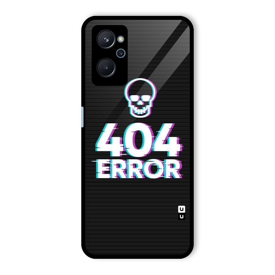 Error 404 Skull Glass Back Case for Realme 9i