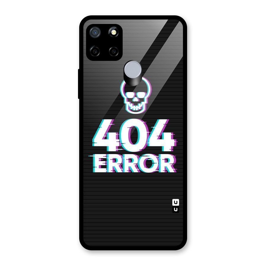 Error 404 Skull Glass Back Case for Realme C15