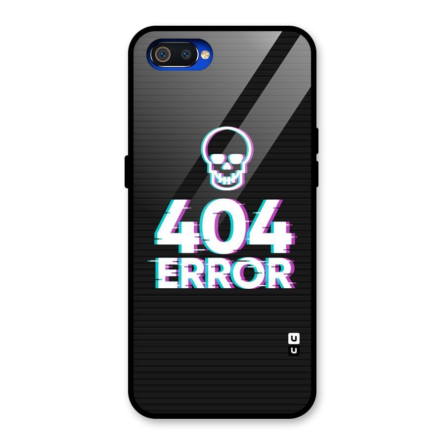 Error 404 Skull Glass Back Case for Realme C2