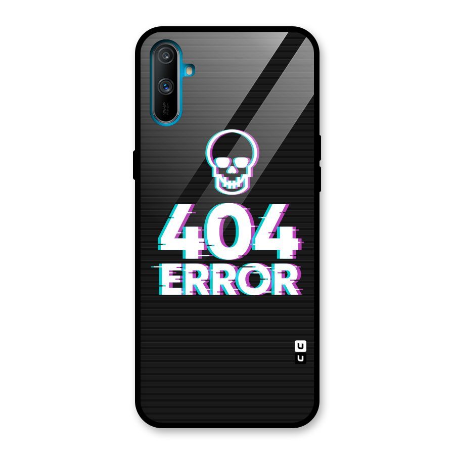 Error 404 Skull Glass Back Case for Realme C3