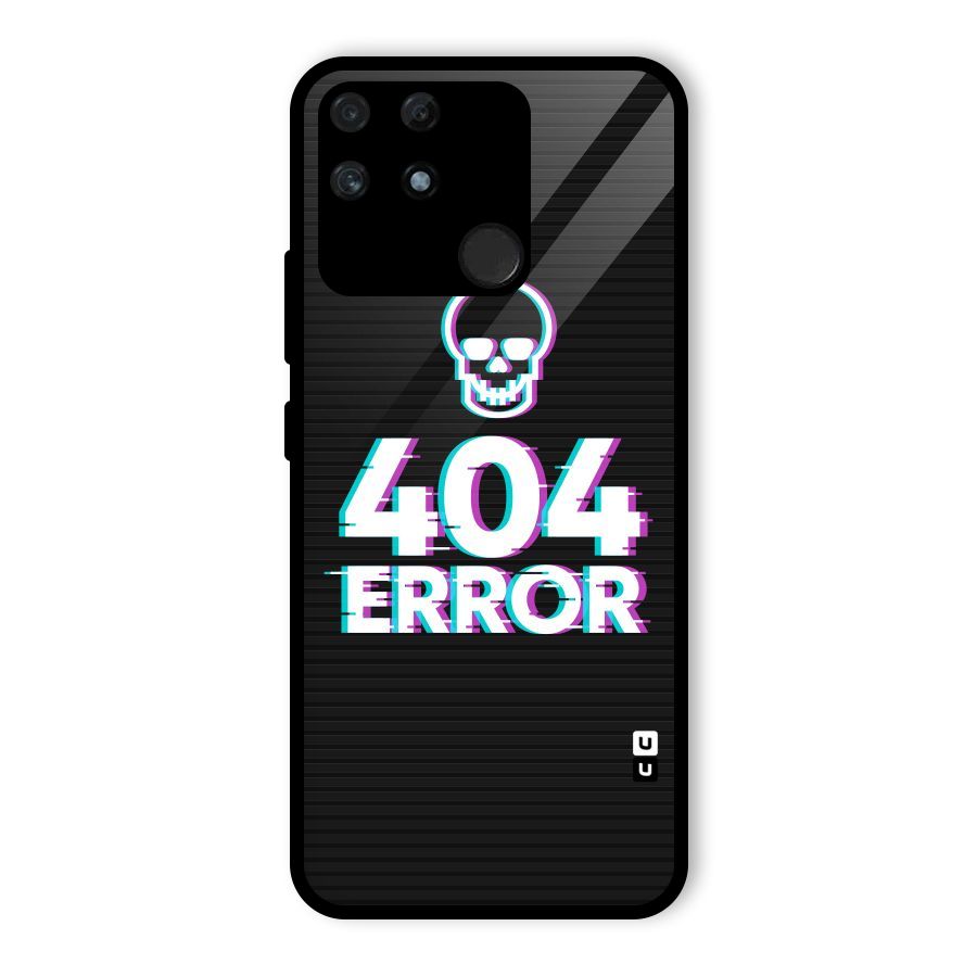 Error 404 Skull Glass Back Case for Realme Narzo 50A