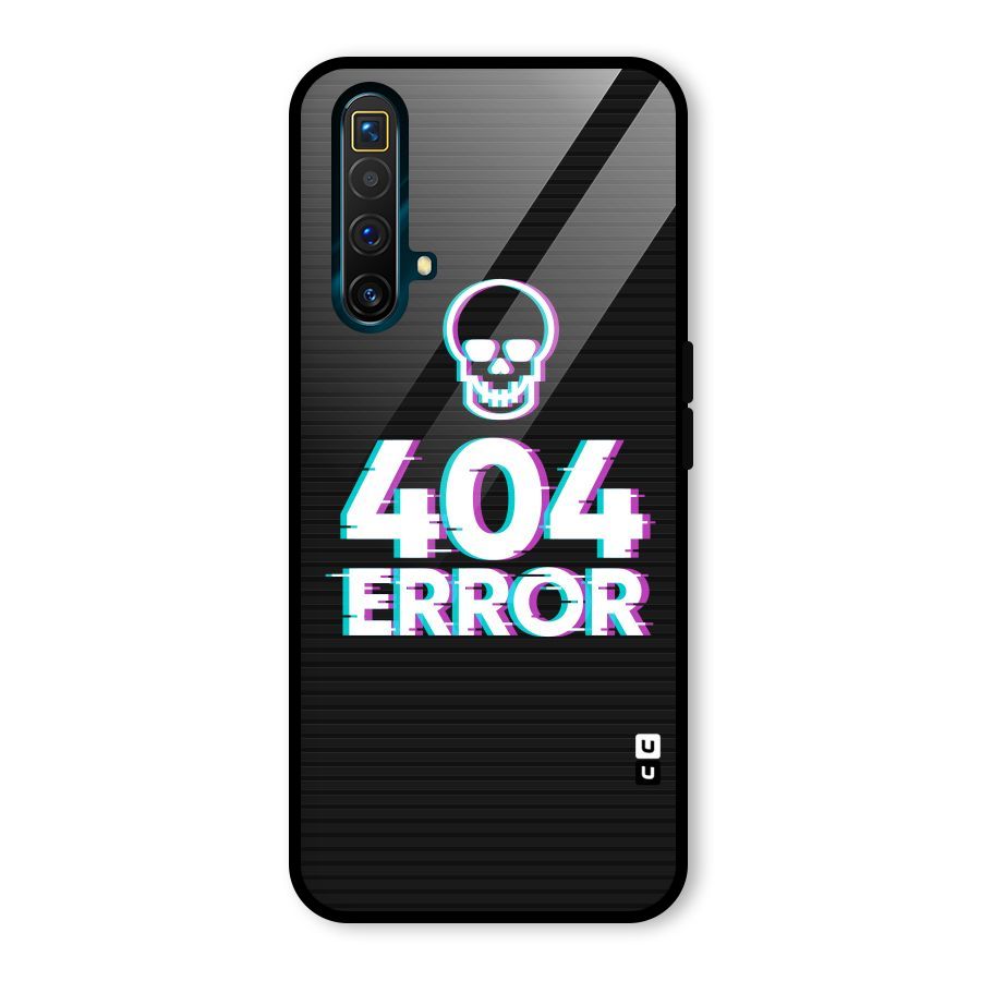 Error 404 Skull Glass Back Case for Realme X3