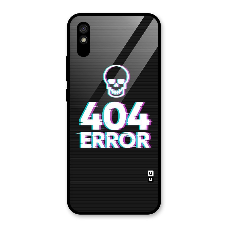 Error 404 Skull Glass Back Case for Redmi 9A
