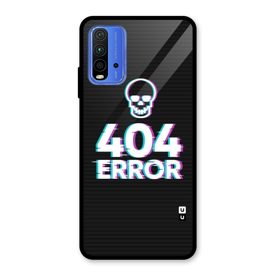 Error 404 Skull Glass Back Case for Redmi 9 Power