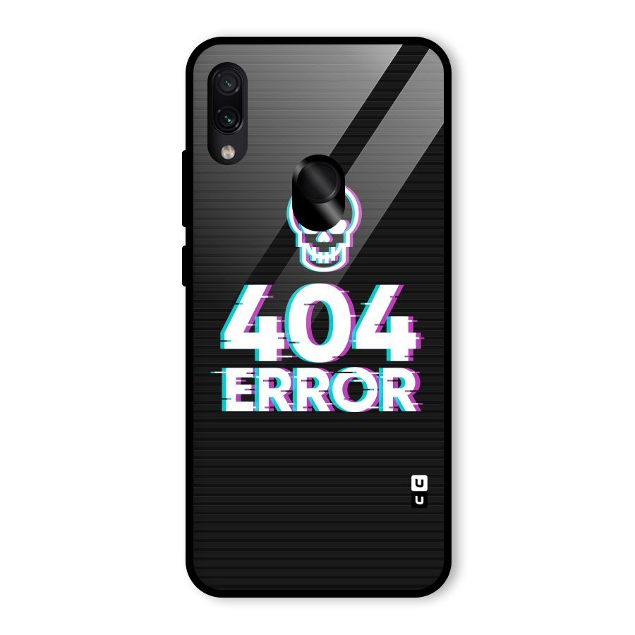 Error 404 Skull Glass Back Case for Redmi Note 7S