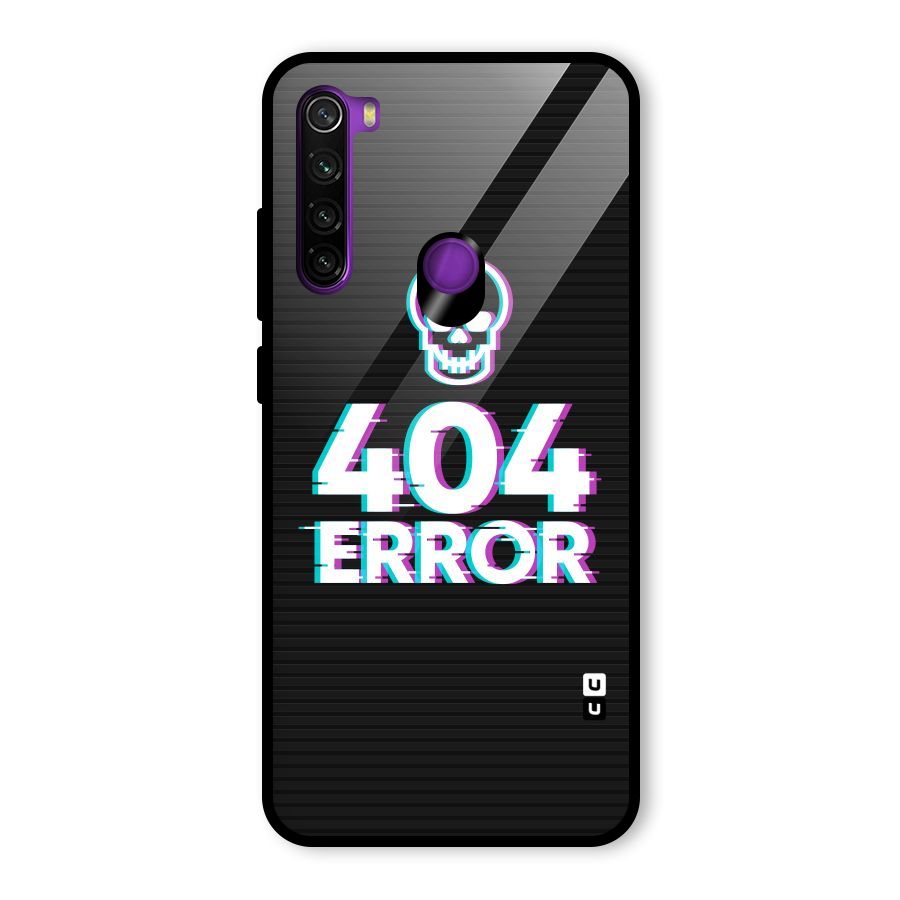 Error 404 Skull Glass Back Case for Redmi Note 8
