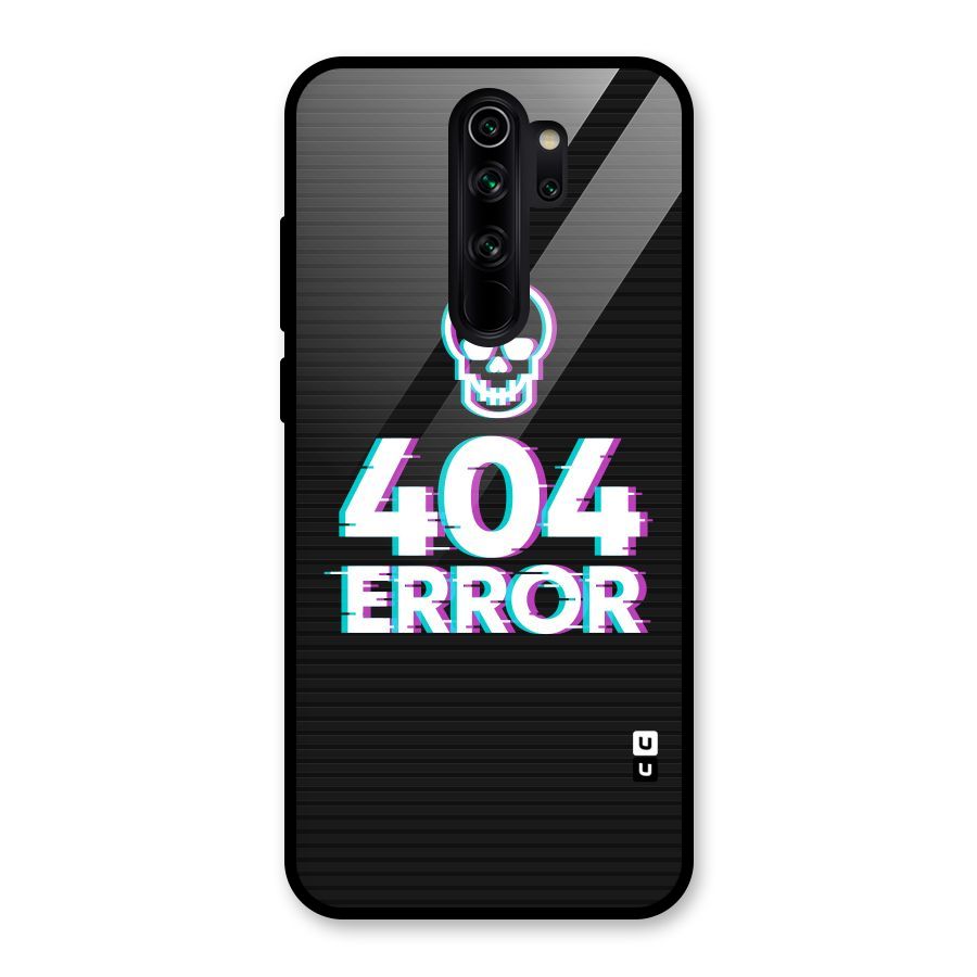 Error 404 Skull Glass Back Case for Redmi Note 8 Pro
