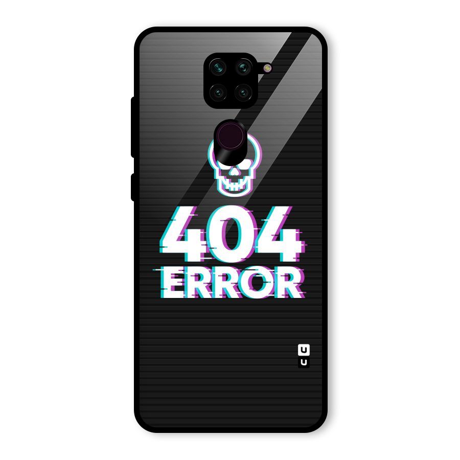 Error 404 Skull Glass Back Case for Redmi Note 9