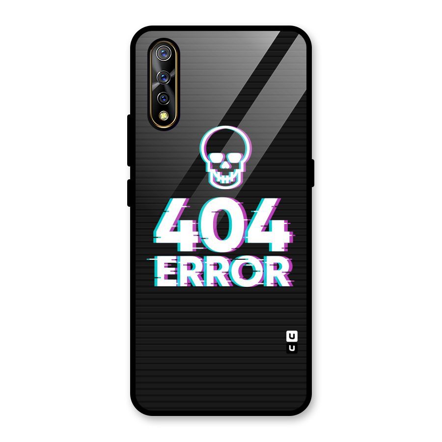 Error 404 Skull Glass Back Case for Vivo S1