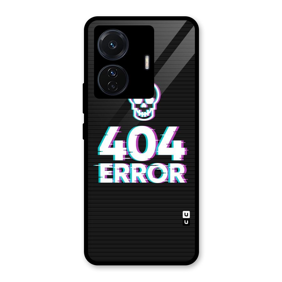 Error 404 Skull Glass Back Case for Vivo T1 Pro