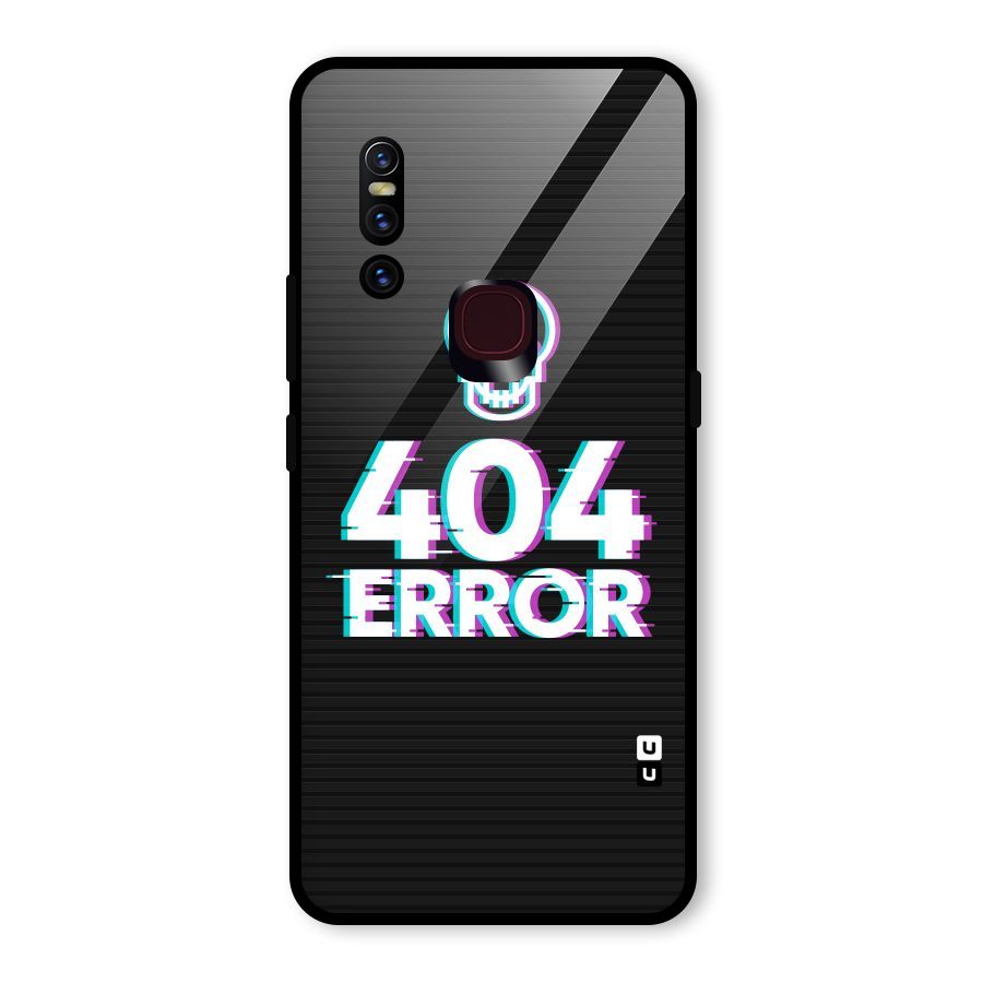 Error 404 Skull Glass Back Case for Vivo V15
