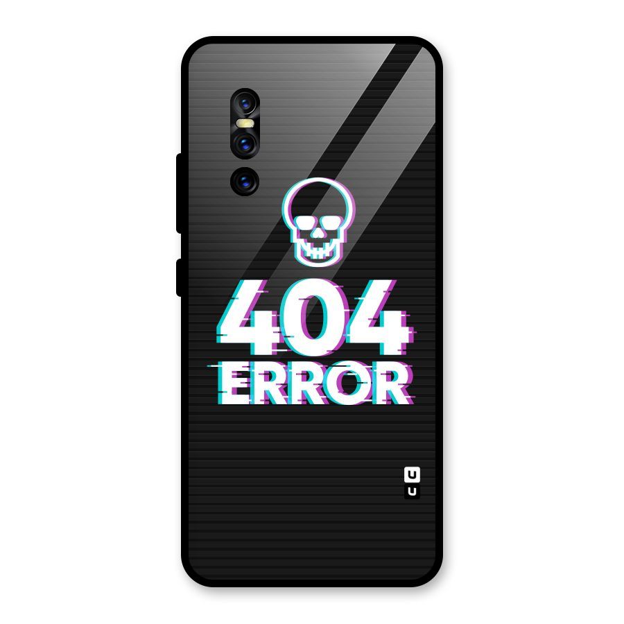 Error 404 Skull Glass Back Case for Vivo V15 Pro
