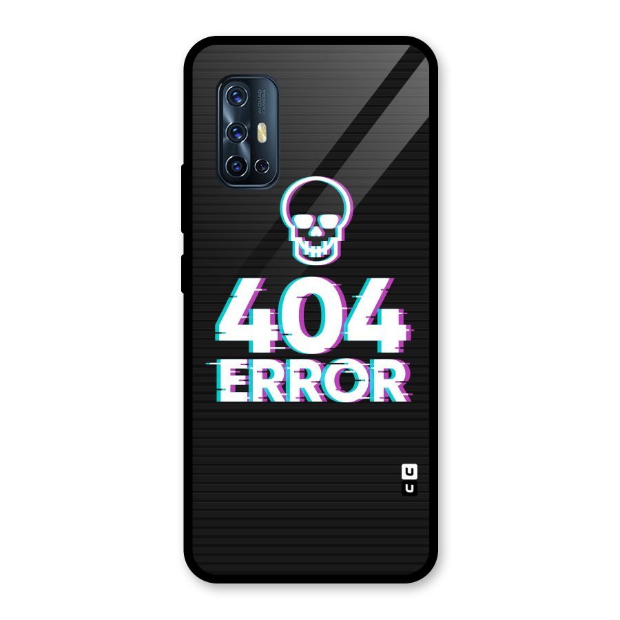 Error 404 Skull Glass Back Case for Vivo V17