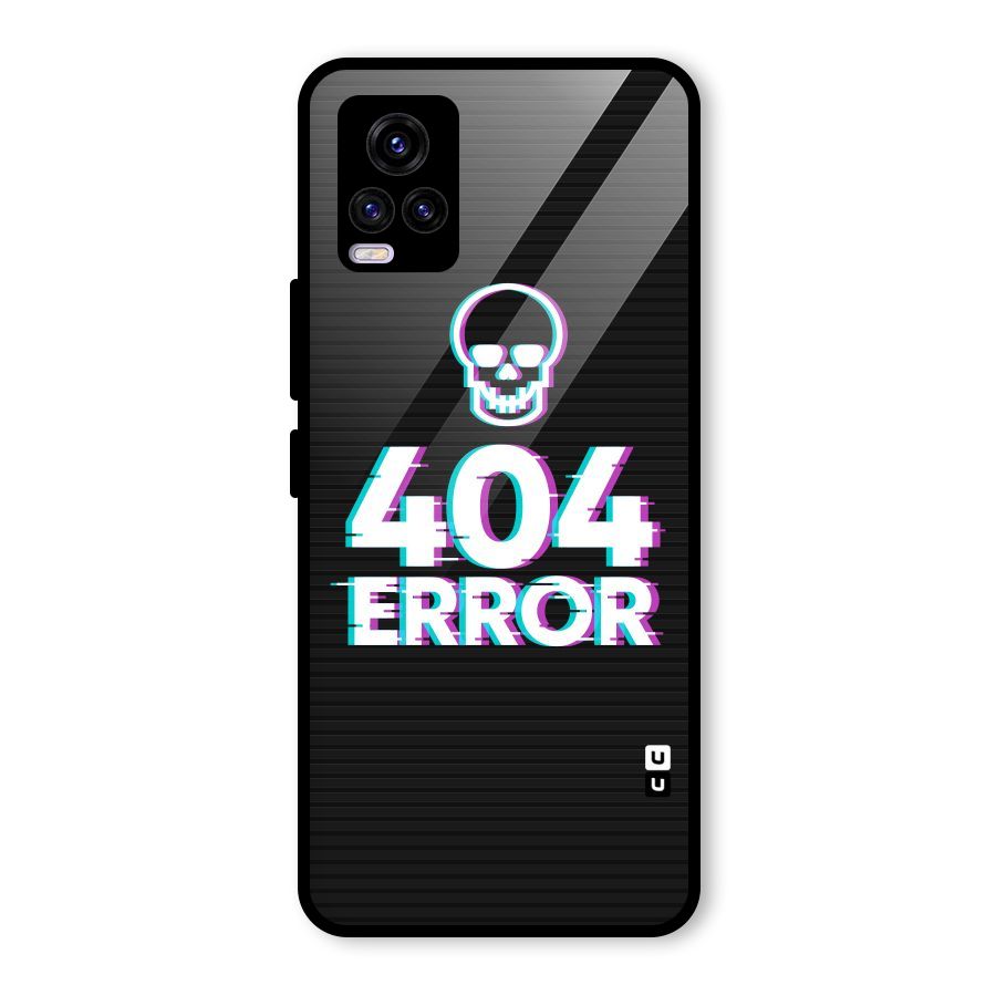 Error 404 Skull Glass Back Case for Vivo V20