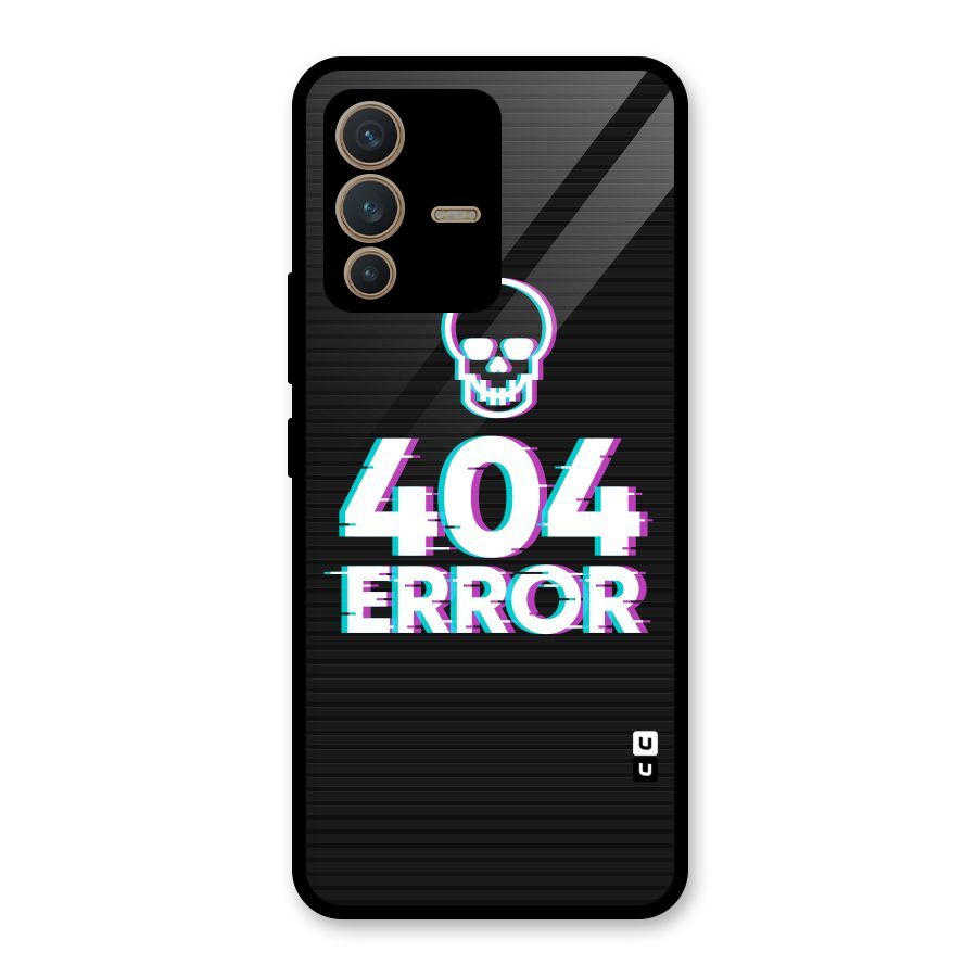 Error 404 Skull Glass Back Case for Vivo V23 5G