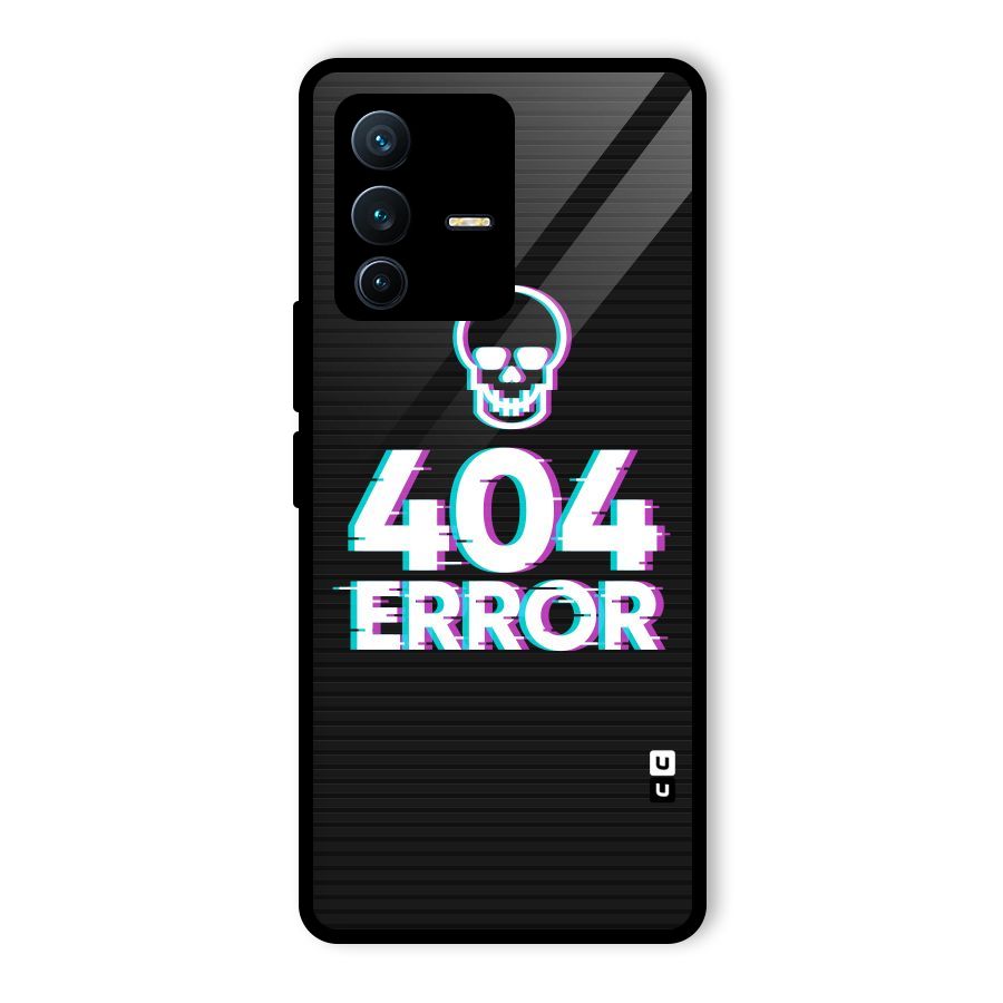 Error 404 Skull Glass Back Case for Vivo V23 Pro