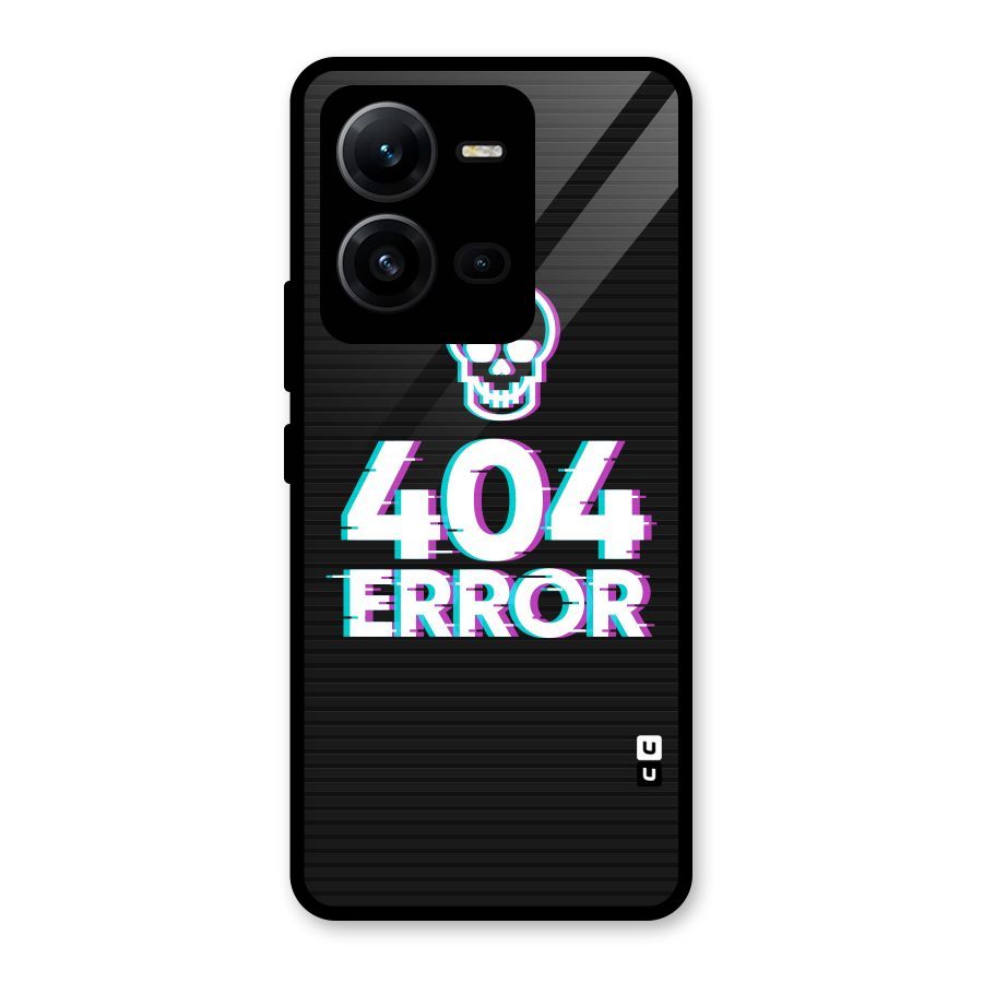 Error 404 Skull Glass Back Case for Vivo V25