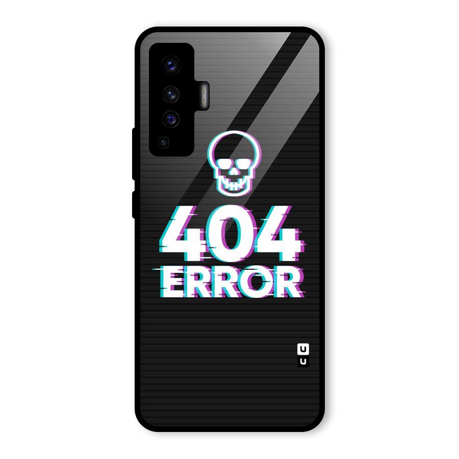 Error 404 Skull Glass Back Case for Vivo X50