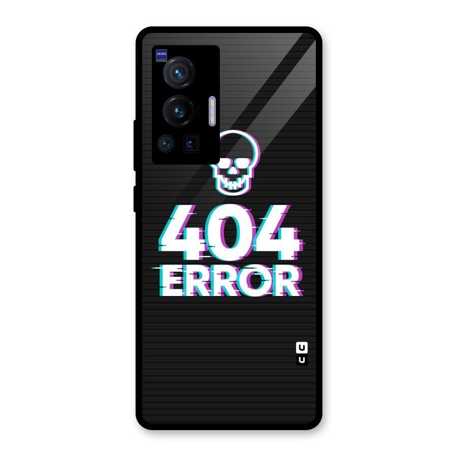 Error 404 Skull Glass Back Case for Vivo X70 Pro