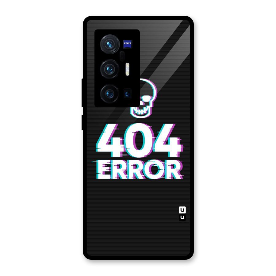 Error 404 Skull Glass Back Case for Vivo X70 Pro Plus