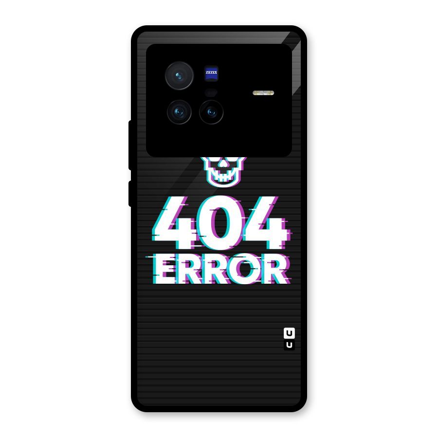 Error 404 Skull Glass Back Case for Vivo X80