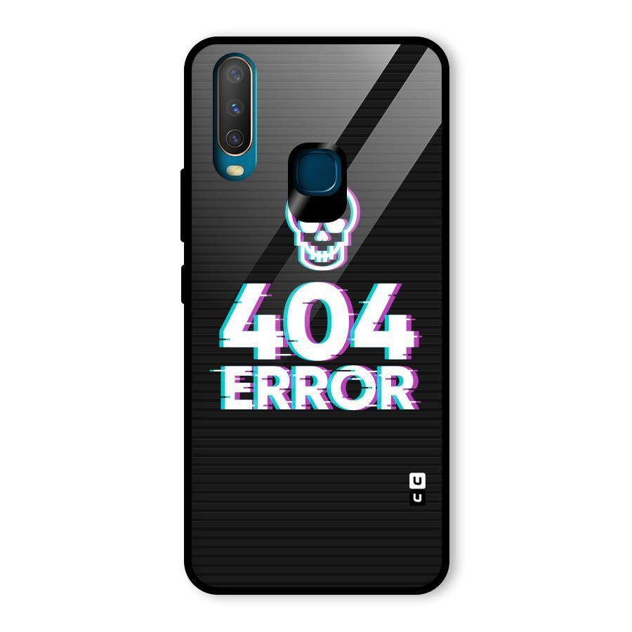 Error 404 Skull Glass Back Case for Vivo Y17