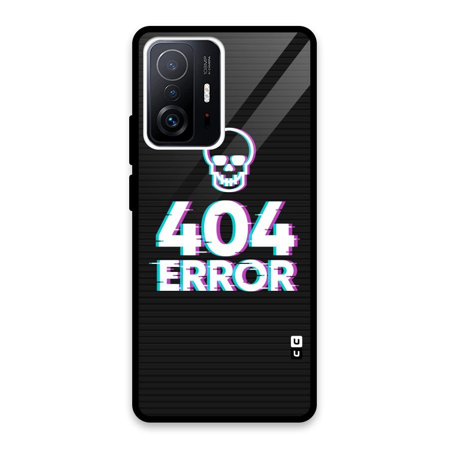 Error 404 Skull Glass Back Case for Xiaomi 11T Pro