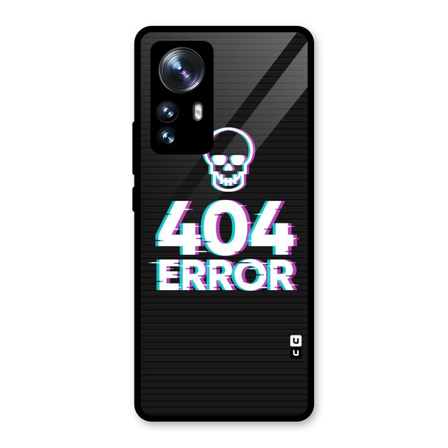 Error 404 Skull Glass Back Case for Xiaomi 12 Pro