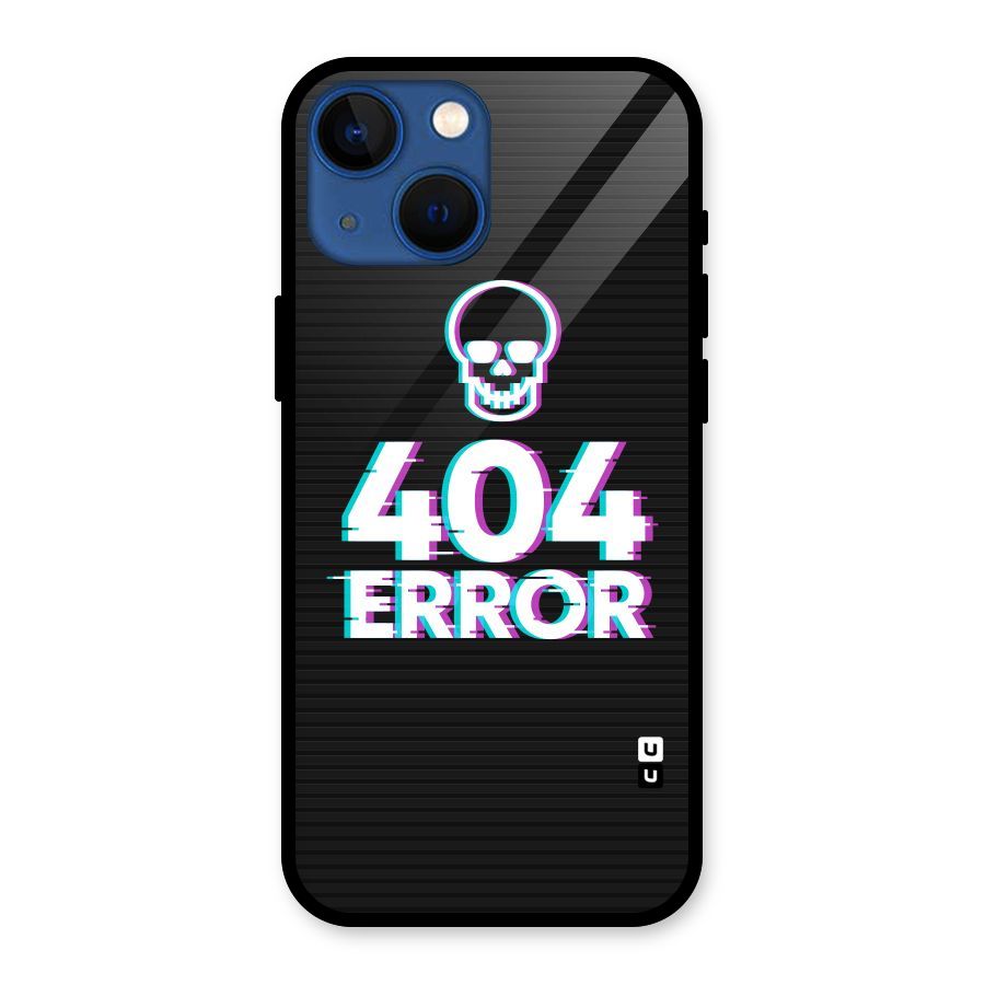 Error 404 Skull Glass Back Case for iPhone 13 Mini