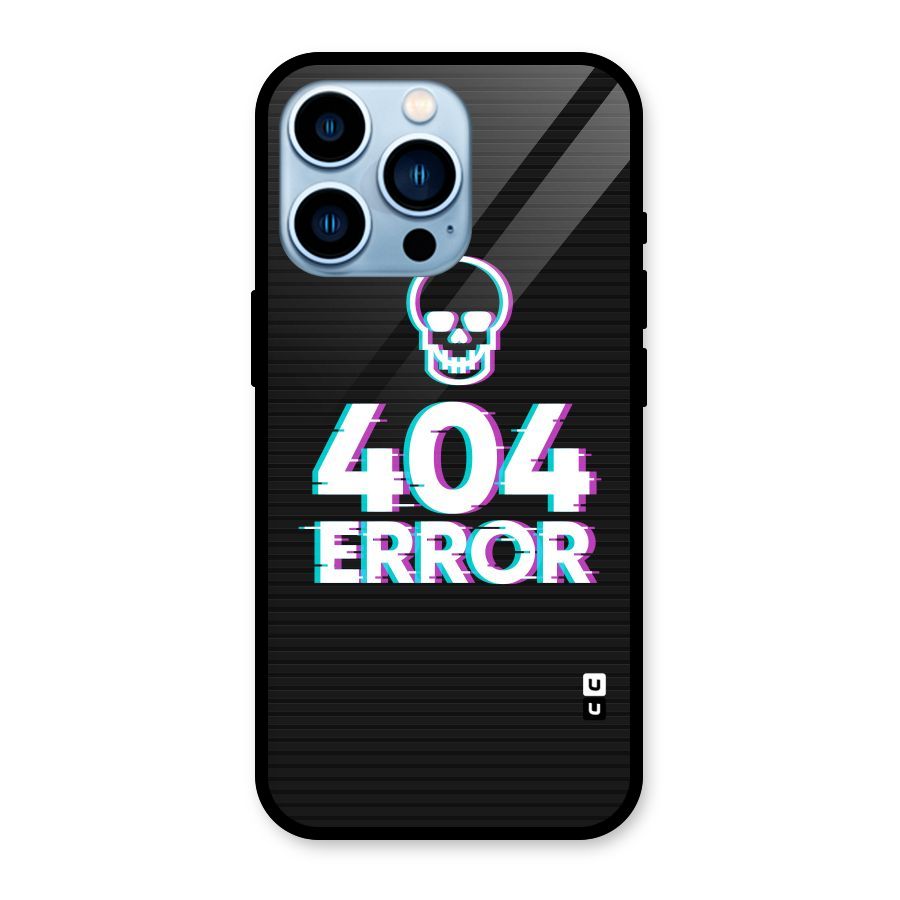 Error 404 Skull Glass Back Case for iPhone 13 Pro