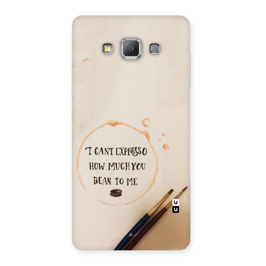 Espresso Bean Back Case for Galaxy A7