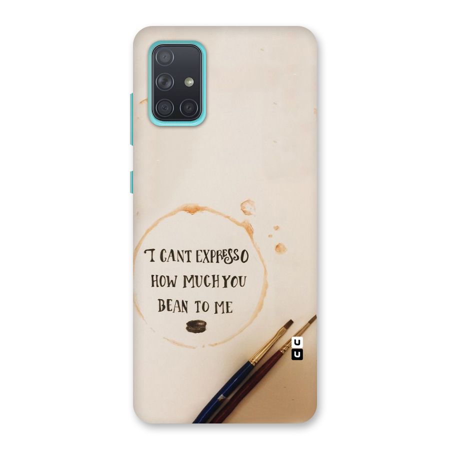 Espresso Bean Back Case for Galaxy A71